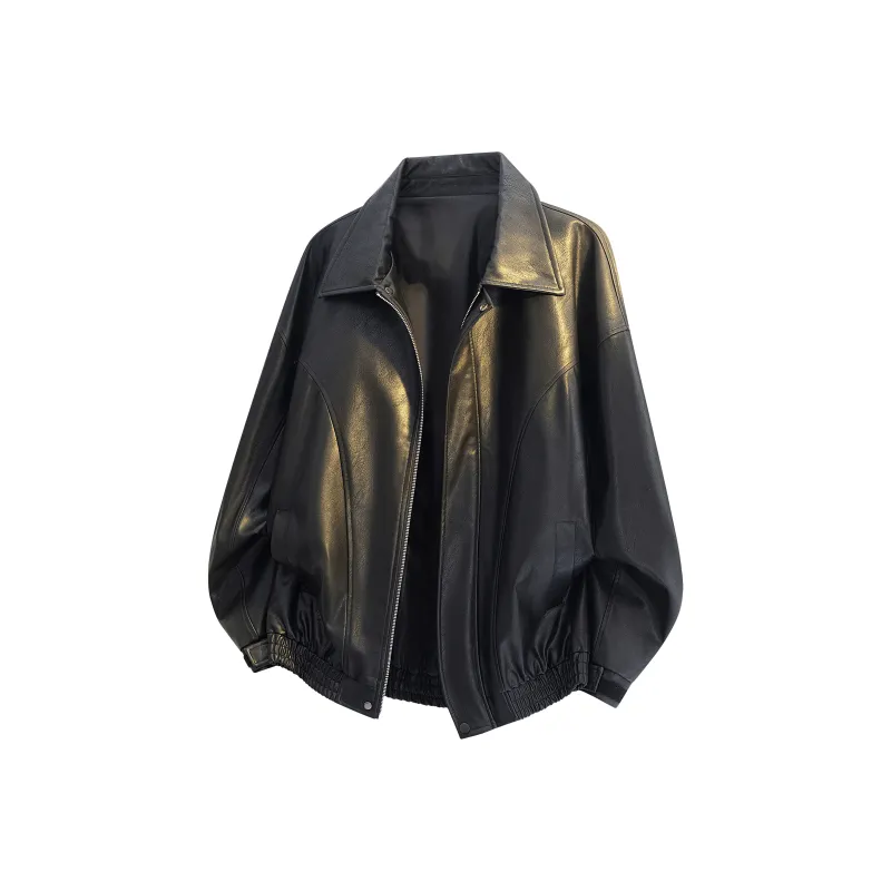 JUNGLE PANDA Leather Jacket Unisex-0