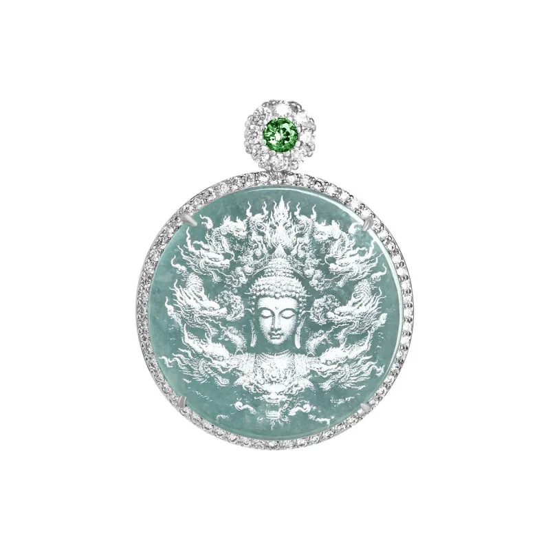 Noritake Glutinous Jade Jadeite Necklaces Unisex-11