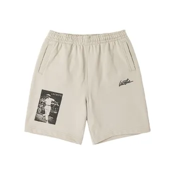 LACOSTE Loose Fit Shorts Men's Light Khaki