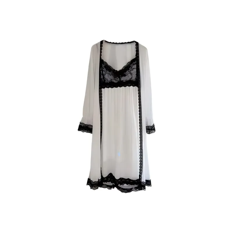 XIUDAI Pajama Set Women's White-0