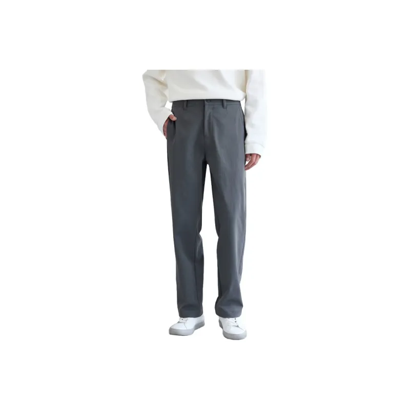 A.B.X Elastic Waistband With Slanted Slip Pocket Suitable For Spring And Autumn Casual Pants Men's-3
