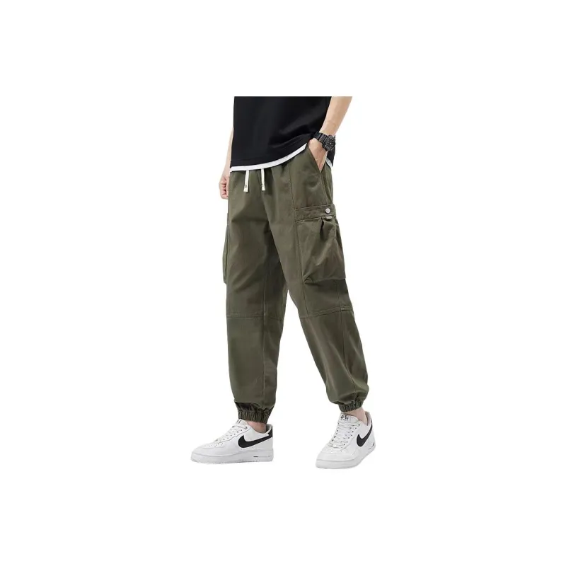 NOME Urban Techwear Multi Pocket Straight Fit Wide Leg Cargo Pants Unisex-10