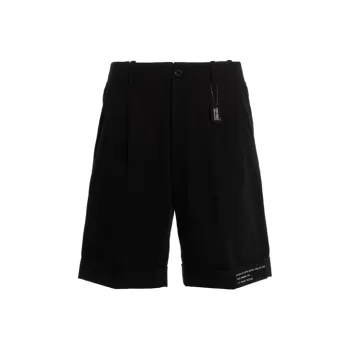 MONCLER GENIUS Moncler X Fragment Hiroshi Fujiwara Logo Printed Sweat Shorts