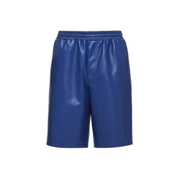 PRADA Nappa Leather Bermuda Shorts
