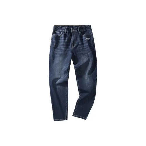 Dance With Wolves Jeans Men's Dark Blue