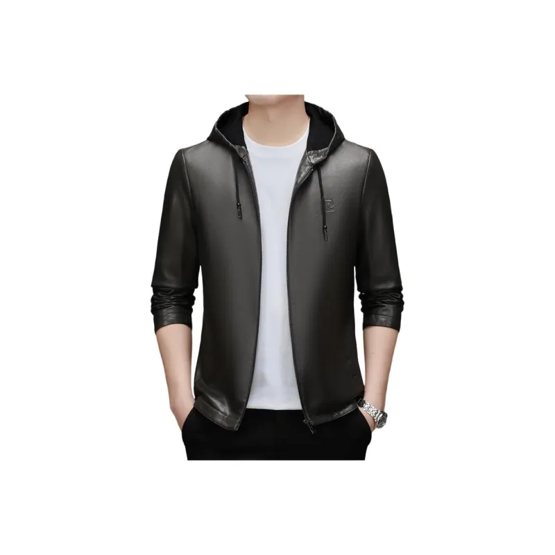 PIERRE CARDIN Leather Jacket Men's-11