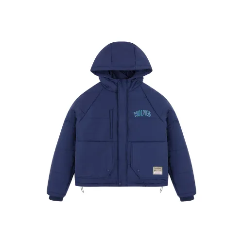 Mitchell & Ness Puffer Jacket Unisex Navy Blue
