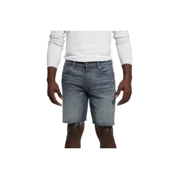 GUESS Eco Faded Denim Shorts Denim Shorts Men's Gray