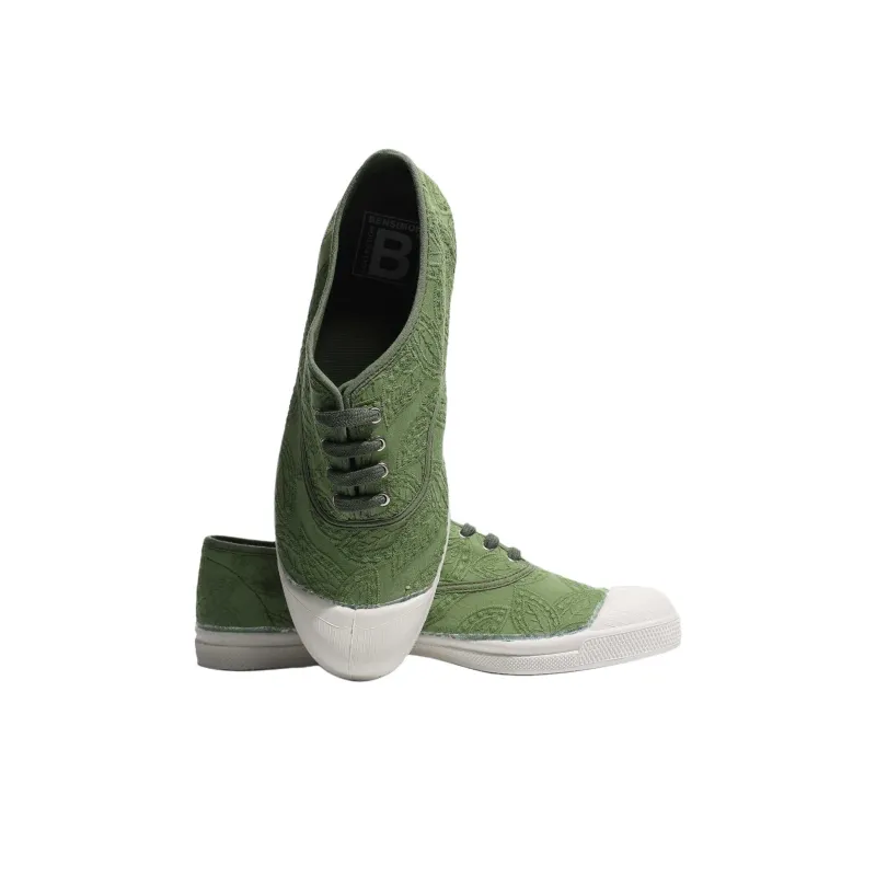 BENSIMON LACETS Low Top Casual Shoes Women's Green-3