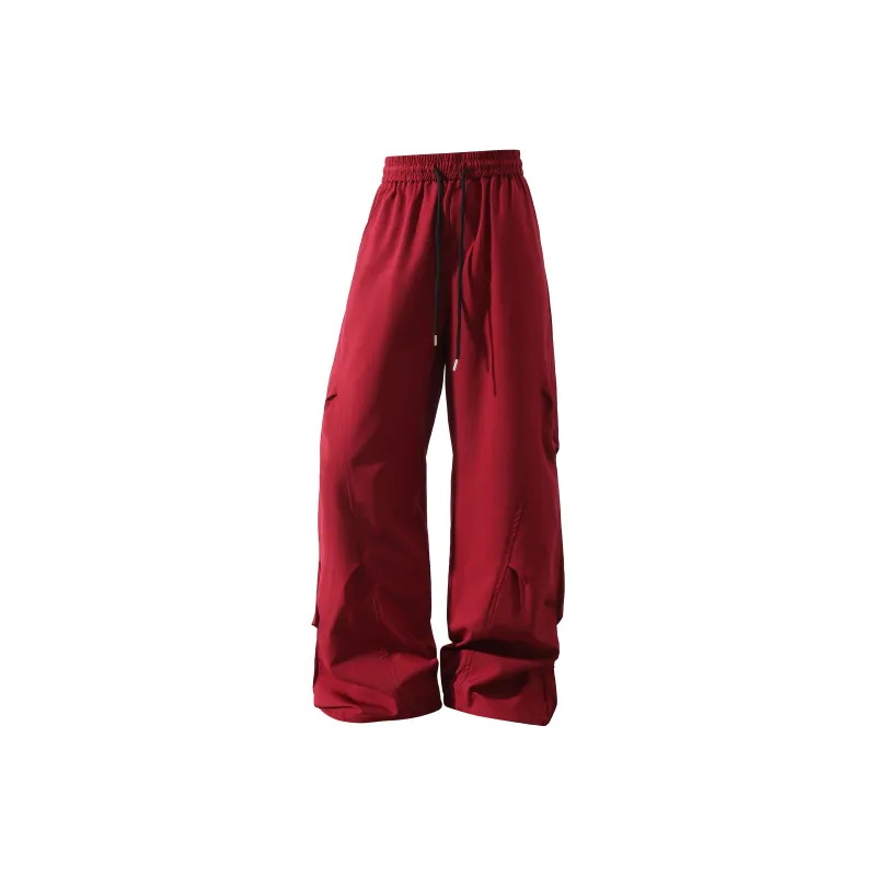 FASTFISH Cargo Pants Unisex Burgundy-0