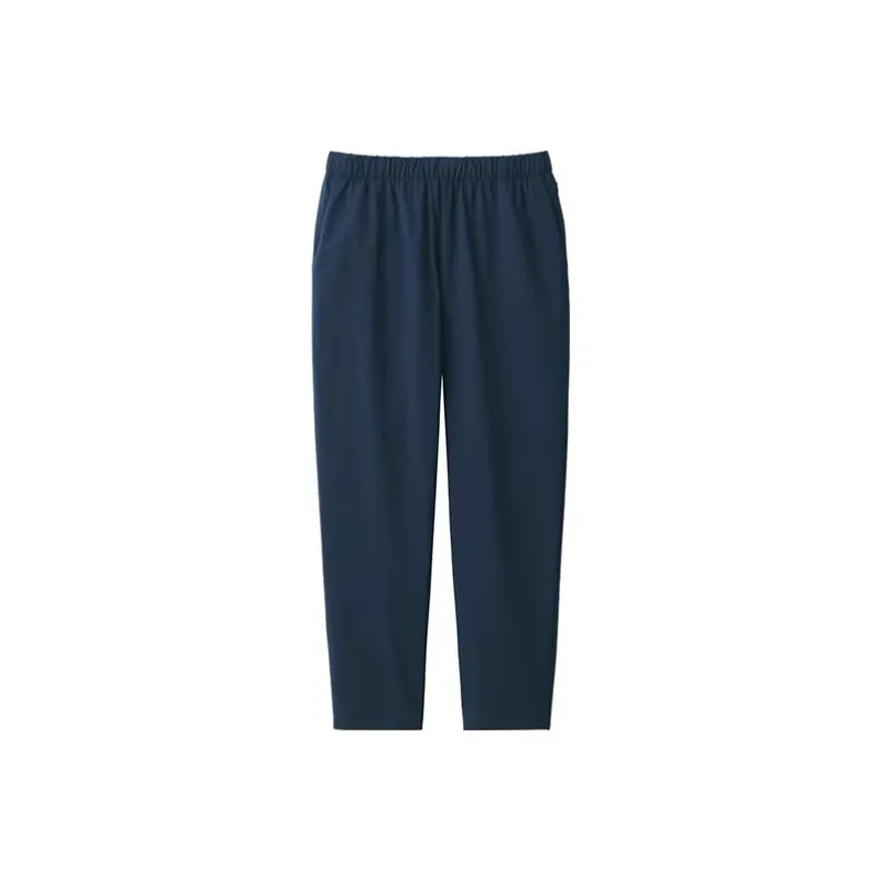 MUJI WALKER Series Casual Pants Men Dark Navy Blue-0