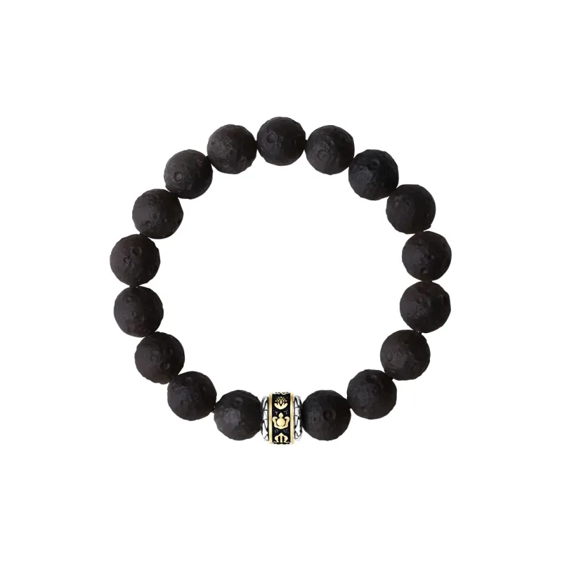 CHOW TAI SENG Obsidian Bracelets Unisex-1