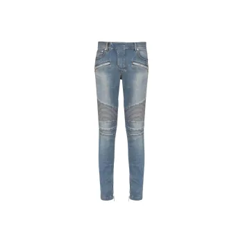 BALMAIN Slim Fit Biker Jeans