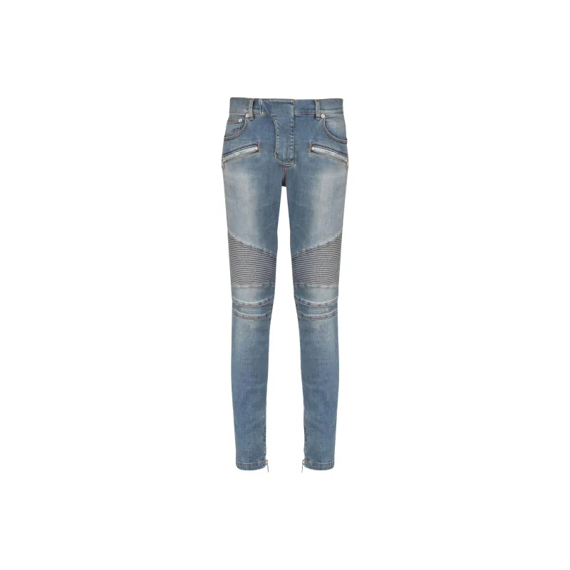 BALMAIN Slim Fit Biker Jeans-0
