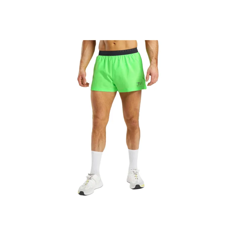 GYMSHARK RUN SPORT 3' SHORTS Casual Shorts Men's Fluorescent Stone Gray-0