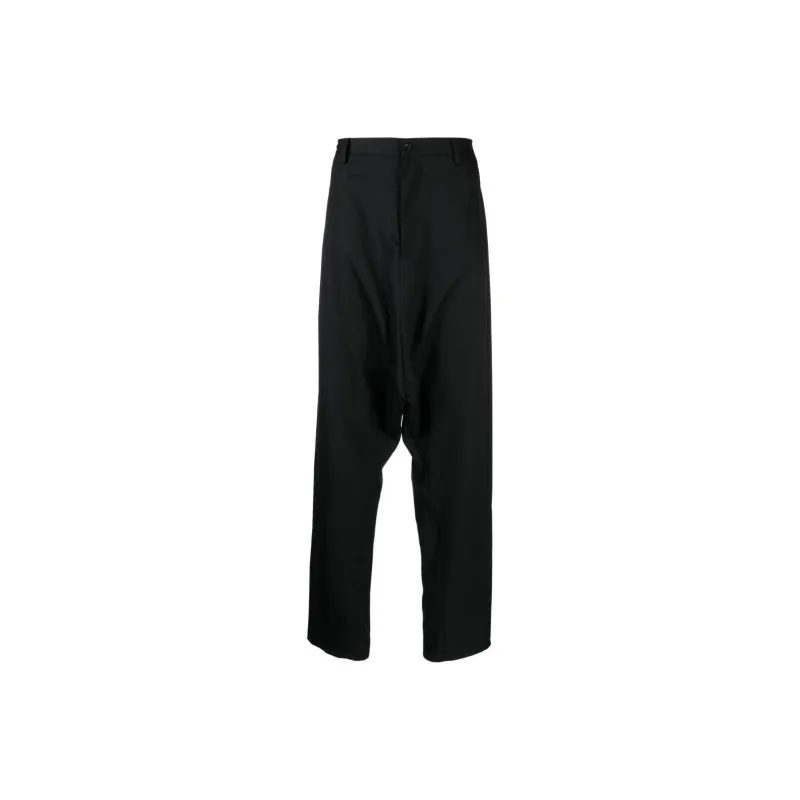 Sulvam Drop crotch Wool Trousers-0