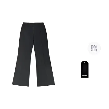 Haonanhuang Casual Pants Unisex Black