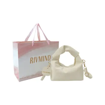 RIVMIND PU Handbag Regular Women's White/Silver/Pink/Black