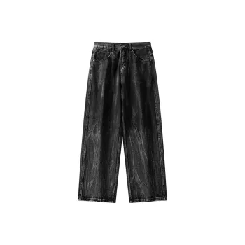NVRFRGT Jeans Unisex Distressed Gray