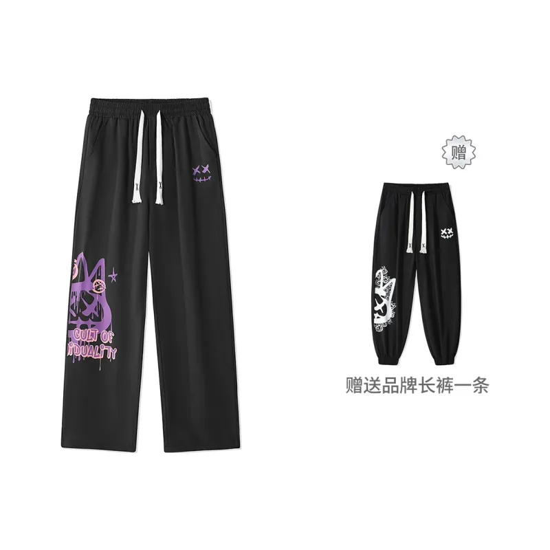 CULT OF INDIVIDUALITY Casual Pants Unisex Black-12