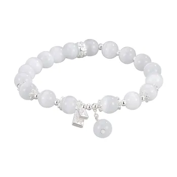 MIDNIGHT MOMENT Glass Cat Eye Bracelets Women's