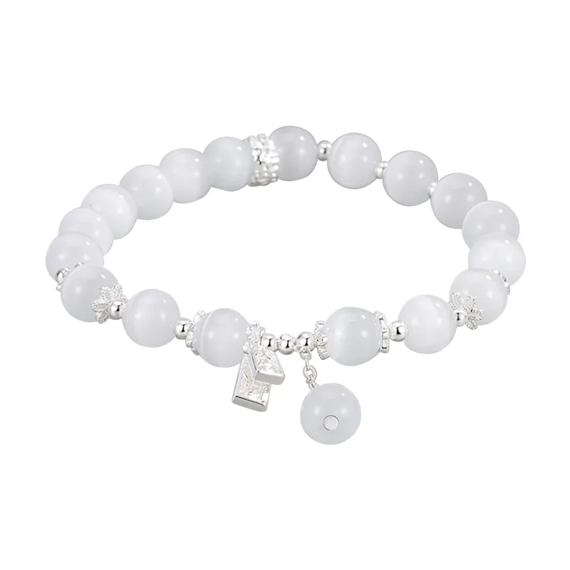 MIDNIGHT MOMENT Glass Cat Eye Bracelets Women's-0