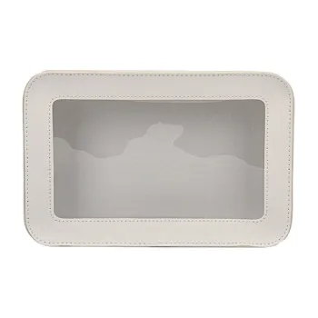 Sweet Pillow House White Minimalist Style Fashion Transparent Makeup Bags Premium
