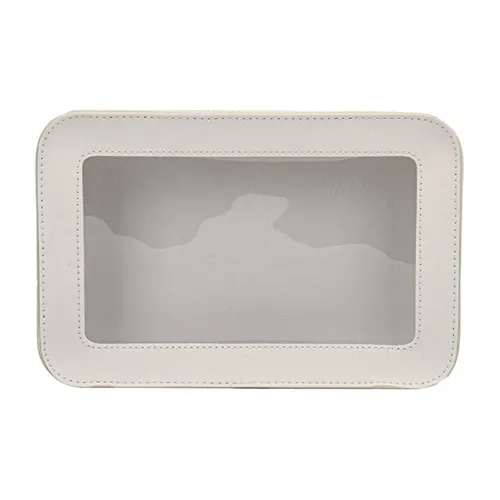 Sweet Pillow House White Minimalist Style Fashion Transparent Makeup Bags Premium