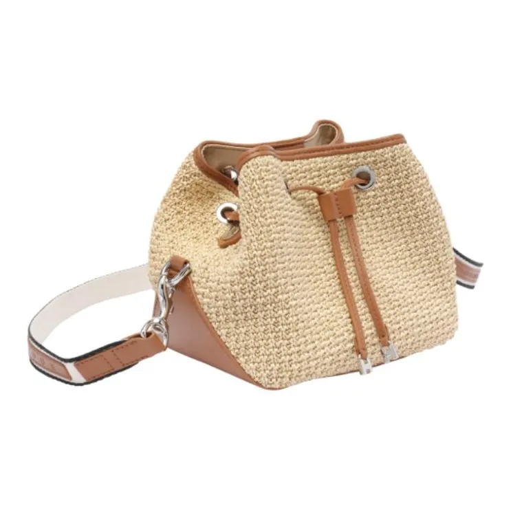 HOGAN Woven Drawstring Basket Bag-1