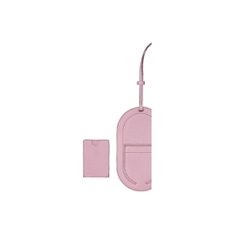 HERMES In The Loop Mysore Goat Skin Pig Nose Cell Phone Pouch Women's X9 Mauve Sylvestre Mallow Purple-3