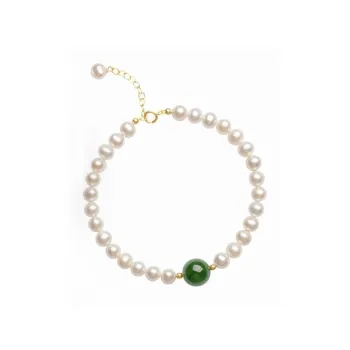 Cuiya Golden Building Bracelets Jasper Women's