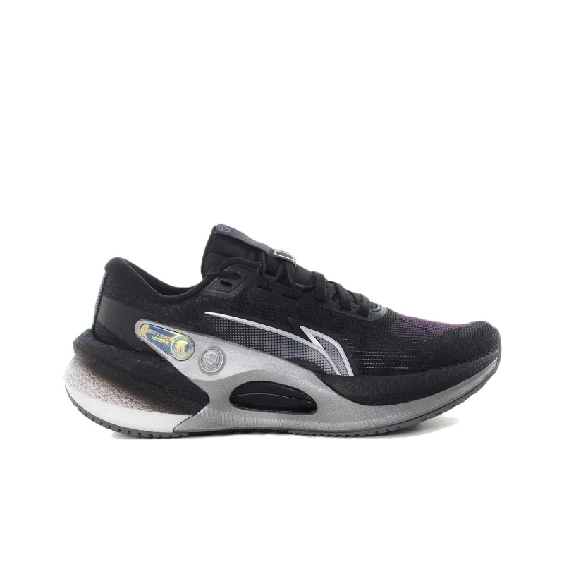 LiNing Furious Rider 7.0 V2 Anti Slip Wear Resistant Low Top Running Shoes Men's Black Silver-1