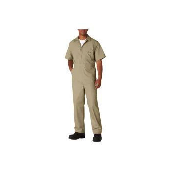 Dickies Short Sleeve Coveralls Bodysuits Men's Light Umber