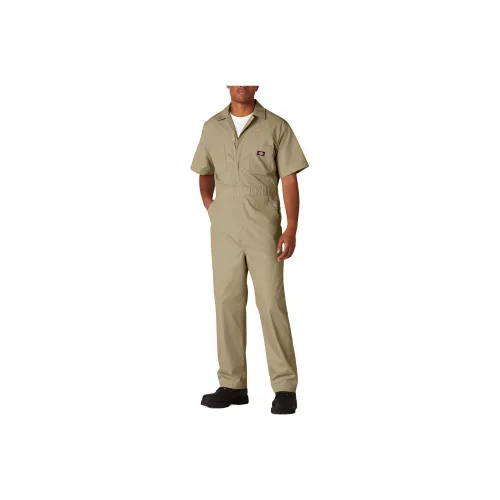 Dickies Short Sleeve Coveralls Bodysuits Men's Light Umber