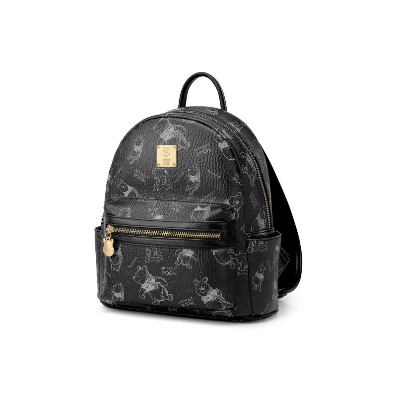 Disney Winnie The Pooh Series PVC Backpack Regular Women's Apricot/Pink/Black-15