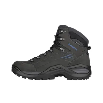 Lowa Renegade Anti Slip Wear Resistant Mid Top Hiking Shoes Men's Black