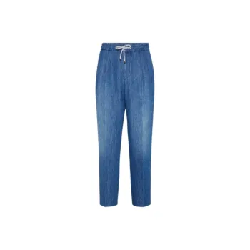 Brunello Cucinelli SS25 Jeans Men's Medium Denim