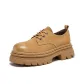 Earth Yellow Flat (This Style Leather Shoe Size, Different from Athletic Shoes Size)