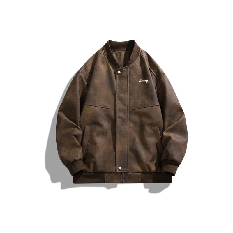 Jeep Leather Jackets Unisex-5