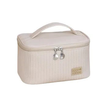 LETOO Leather Makeup Bag Women's Multicolor