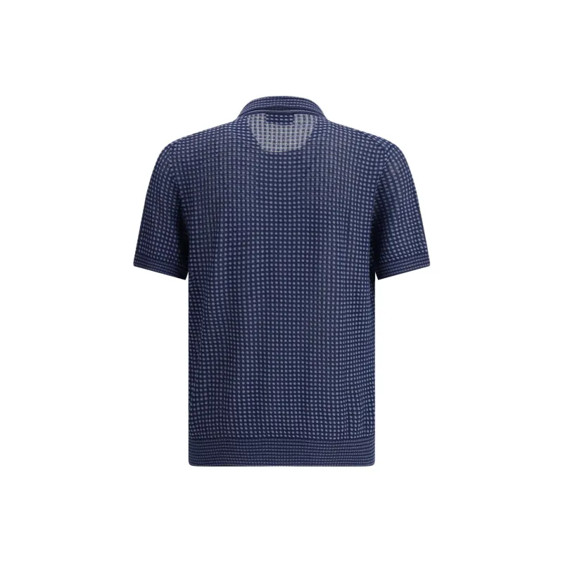 Brioni Knitted Polo Shirt-1