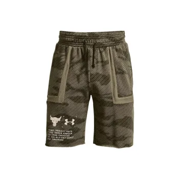 Under Armour Project Rock Collection Casual Shorts Men Army Green