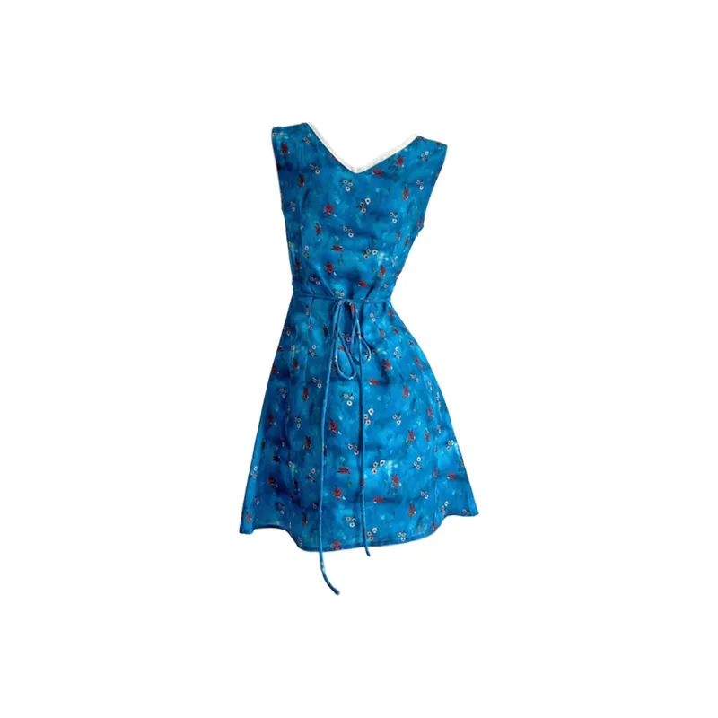 COVER TIME Sleeveless Dress Women's Blue-1