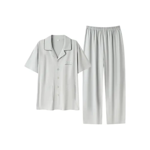 GOSO Pajama Set Men's Light Gray