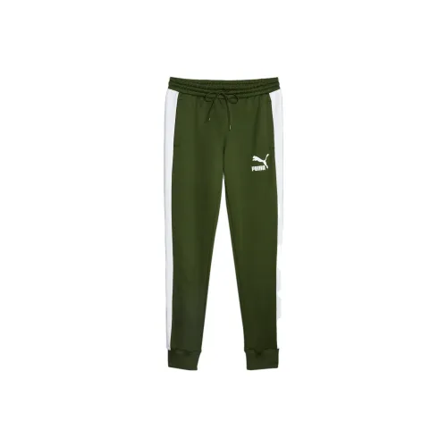 PUMA T7 AOP Iconic Track Pants Men Casual Pants Men's Peach Gold Lady Green