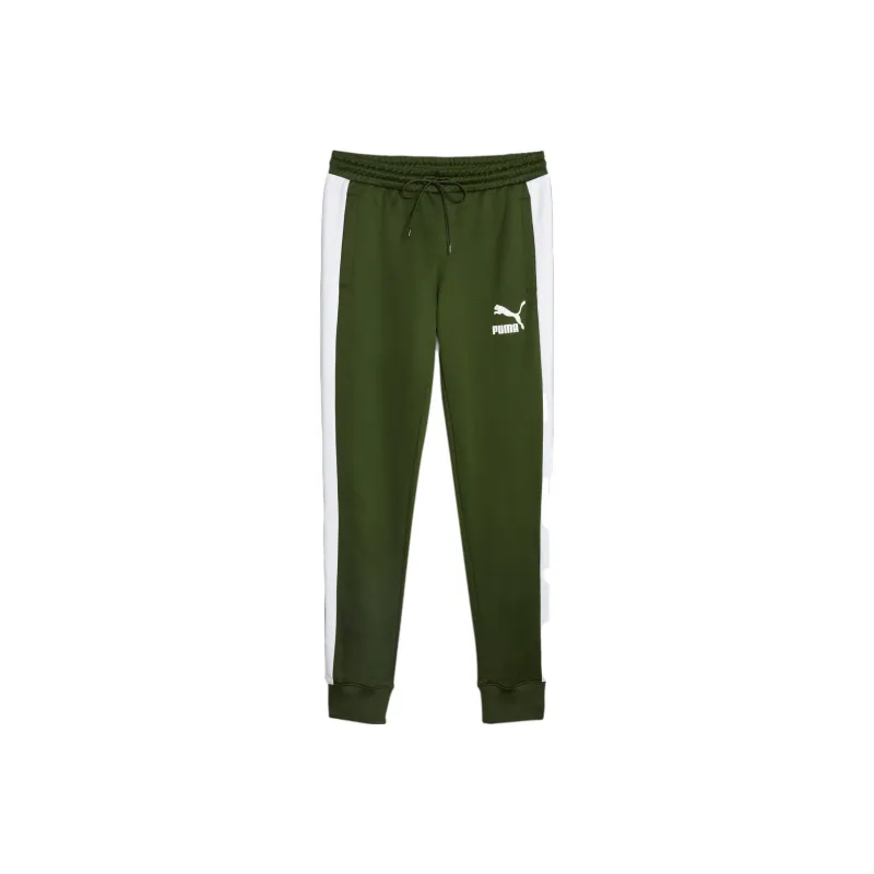 PUMA T7 AOP Iconic Track Pants Men Casual Pants Men's Peach Gold Lady Green-0