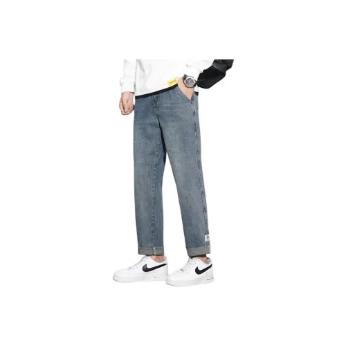 Tonlion Jeans Unisex Vintage Blue