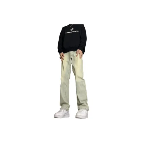 REXSHION Jeans Unisex Yellow Mud
