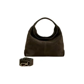 Manu Atelier Suede Tote Bag, Shopping Bag, Handbag Women's Tobacco Green