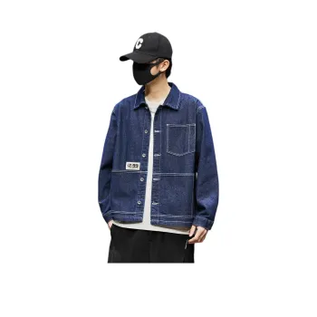 Tonlion Denim Jacket Unisex Blue Tone